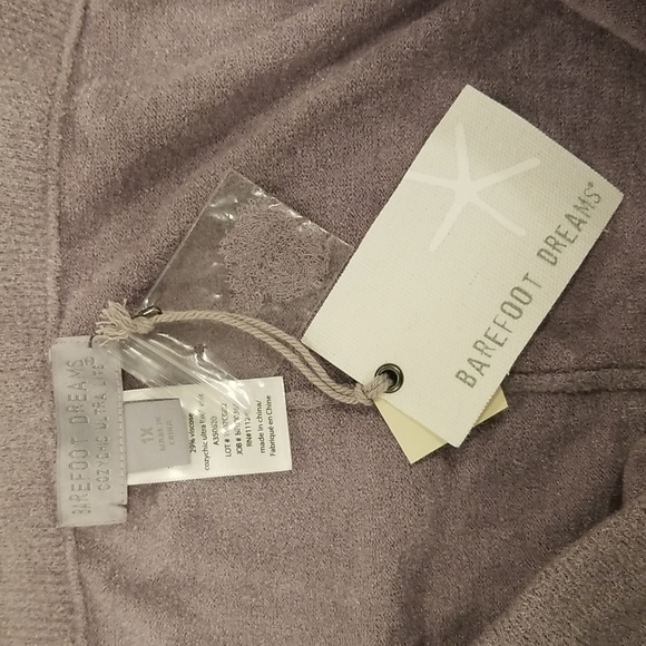 💕BAREFOOT DREAMS💕 CozyChic Ultra Lite Track Pants ~ Lavender Haze 1X NWT - Picture 8 of 11